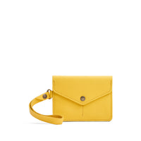 Canary | Small Leather Passport Wristlet
