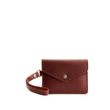 Cognac | Small Leather Passport Wristlet