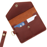 Cognac | Small Leather Passport Wristlet