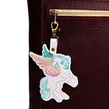 Sweet | Keychain with Pegasus multi-color stitching detail
