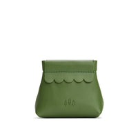 Cactus | Leather coin pouch with scalloped edge and three Portland leather tree emblems