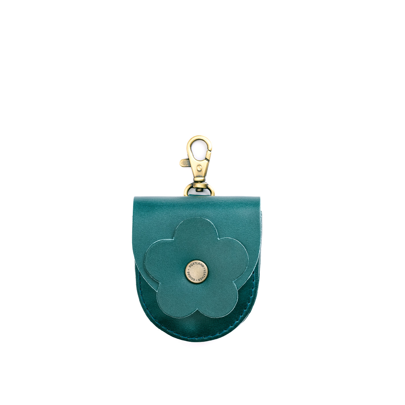Caribbean | U shaped pouch with leather flower applique