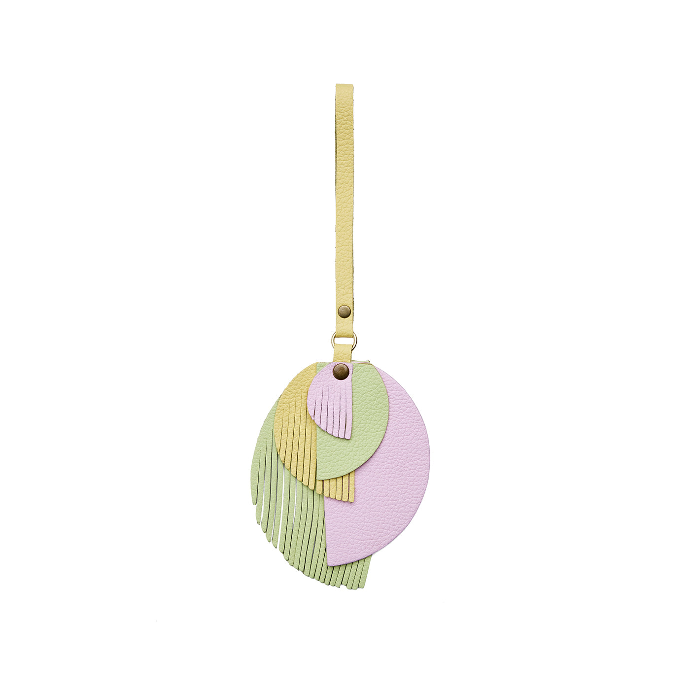Citrine Beat | Intricately cut leather shapes and fringe