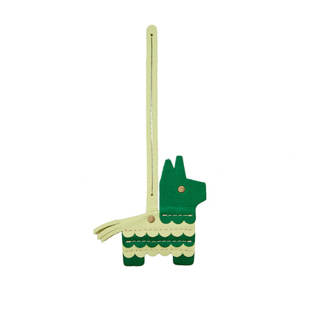 Jolly Green | Leather piñata shaped tassel