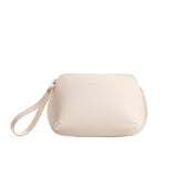 Bone Large | Large pouch with top zipper and curved edges