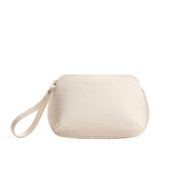 Bone*Large | Large pouch with top zipper and curved edges