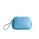 Iceberg Blue Large | Large pouch with top zipper and curved edges