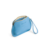 Iceberg Blue Large | Large pouch with top zipper and curved edges
