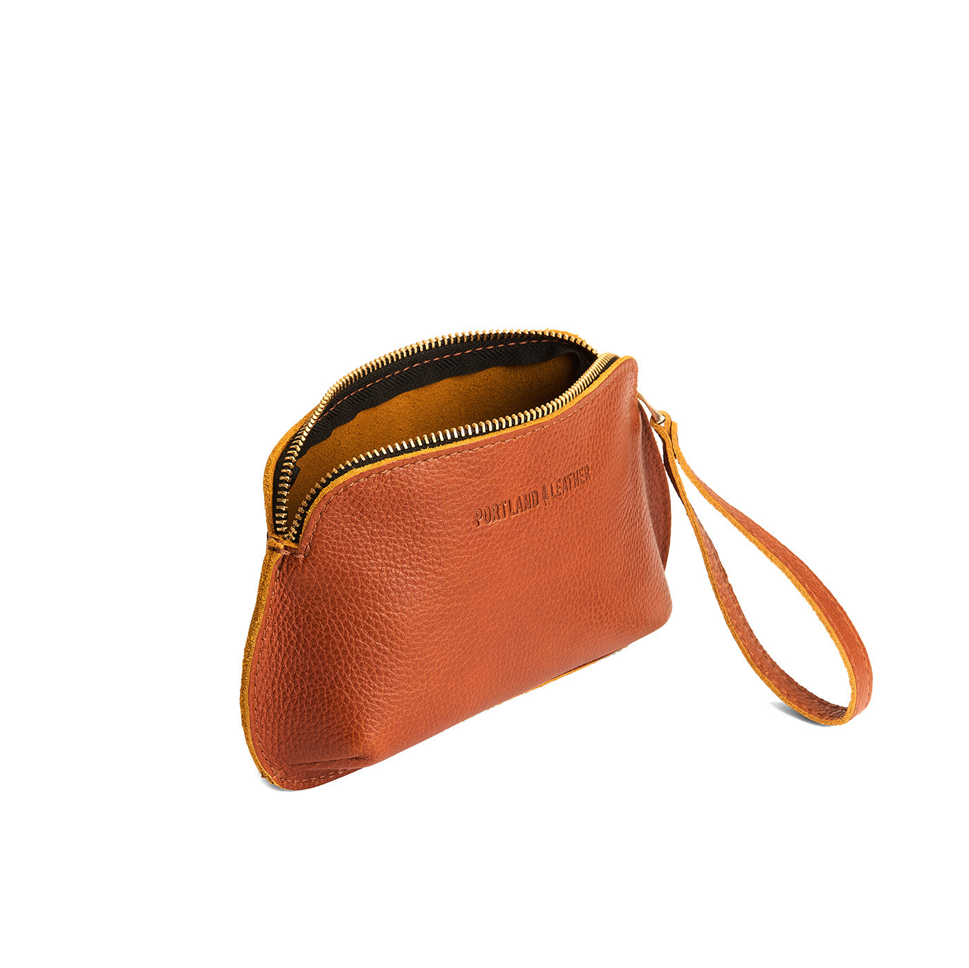 Sienna*Large | Large pouch with top zipper and curved edges