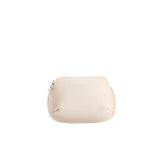 Bone Small | Small pouch with top zipper and curved edges
