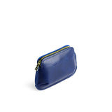 Cowboy Blue Small | Small pouch with top zipper and curved edges