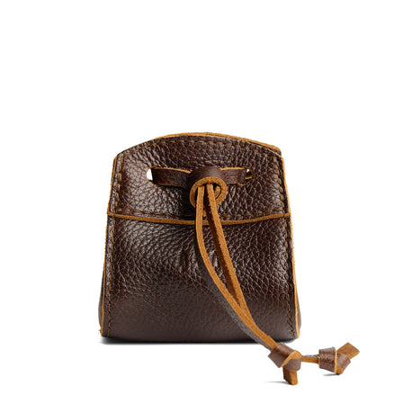 Coldbrew | Small leather pouch with leather drawstring closure and lobster claw clasp