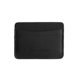 Black | Minimalist leather wallet with card slots