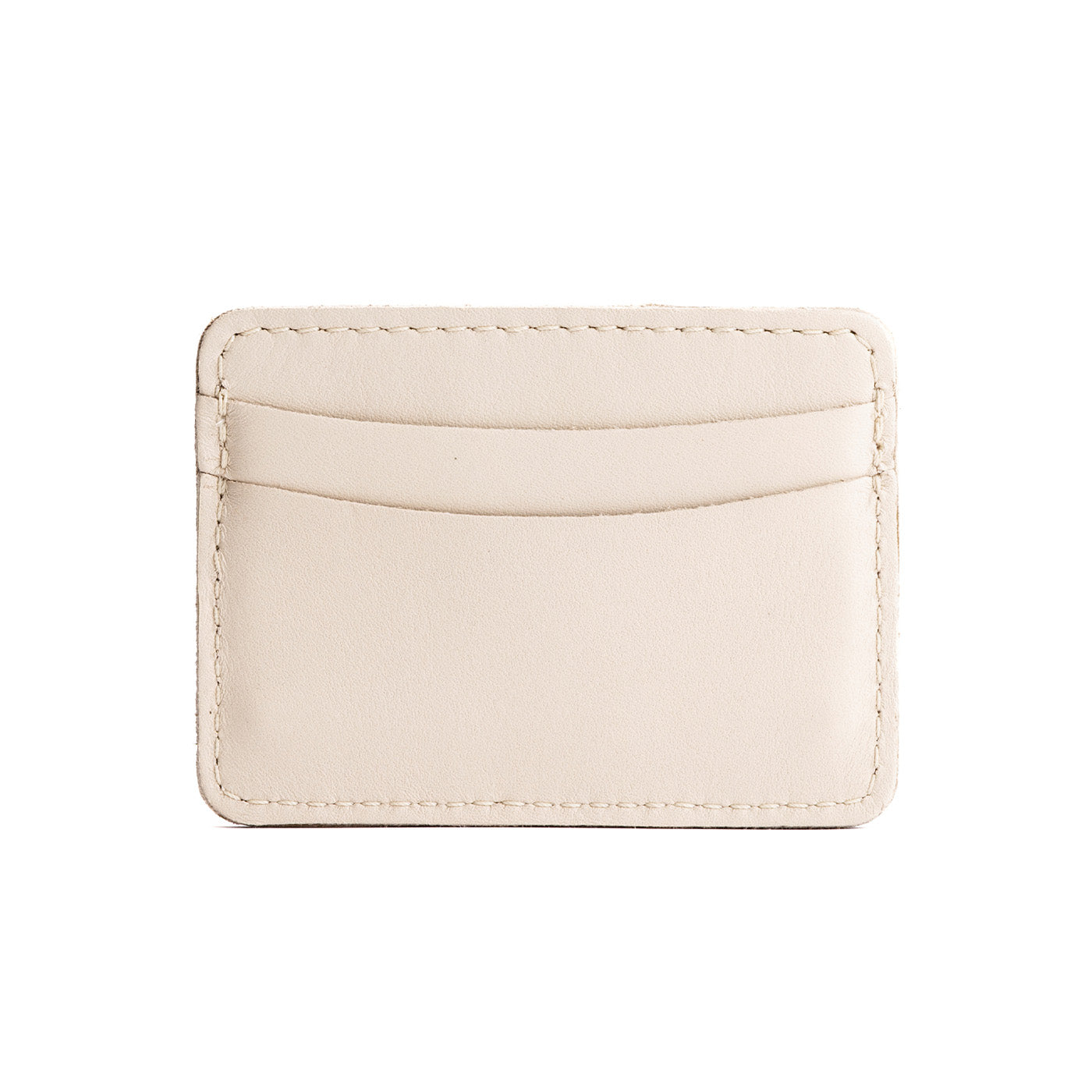 Bone | Minimalist leather wallet with card slots and PLG logo