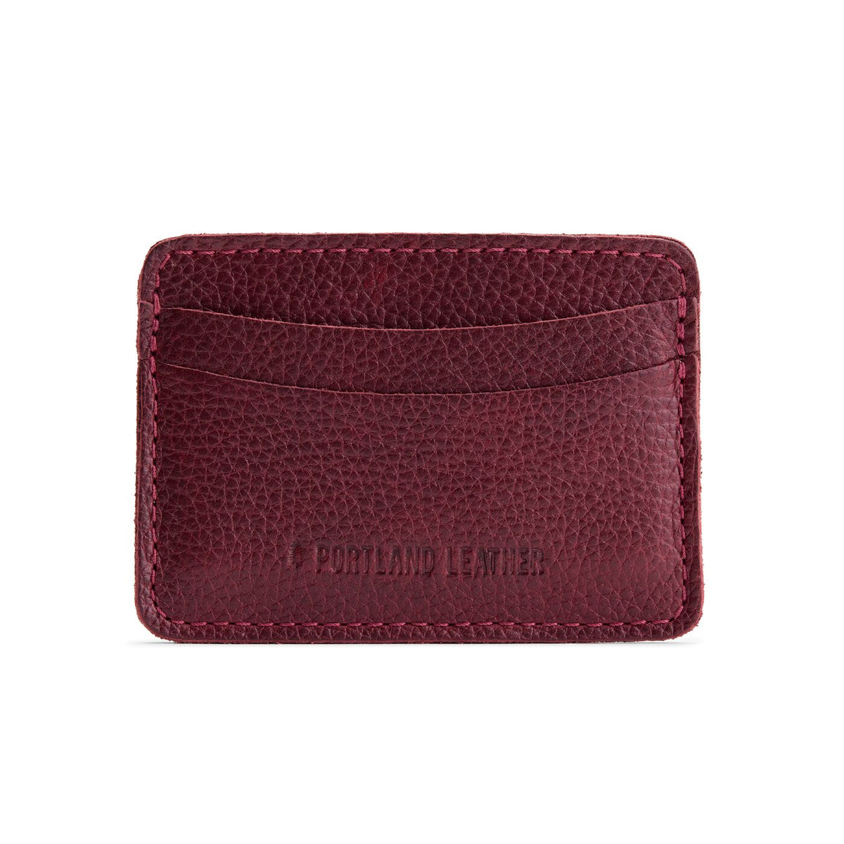 Cabernet | Minimalist leather wallet with card slots and PLG logo