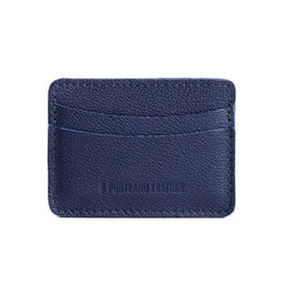 Cobalt | Minimalist leather wallet with card slots and PLG logo
