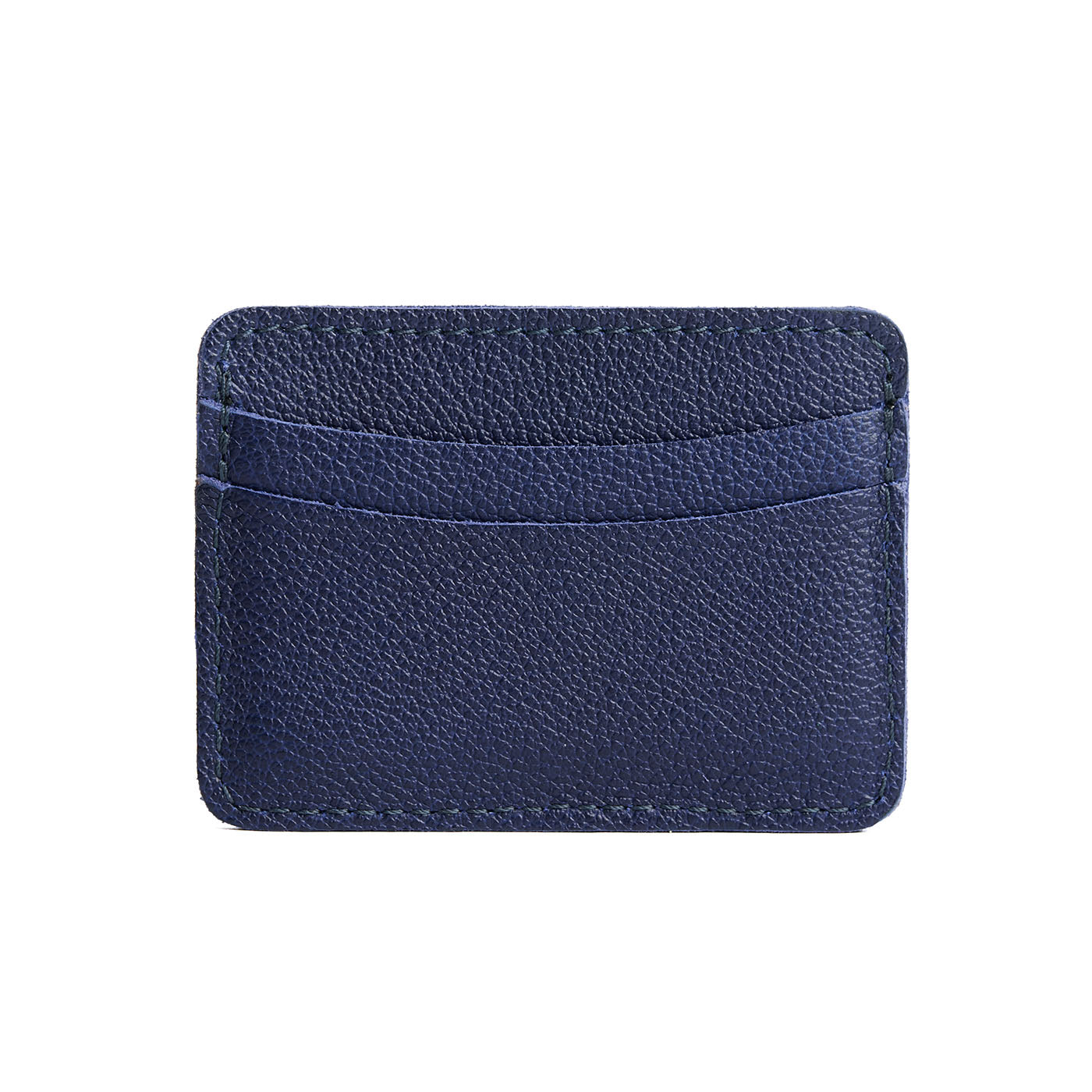 Cobalt | Minimalist leather wallet with card slots