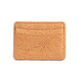 Desert Flower | Minimalist leather wallet with card slots