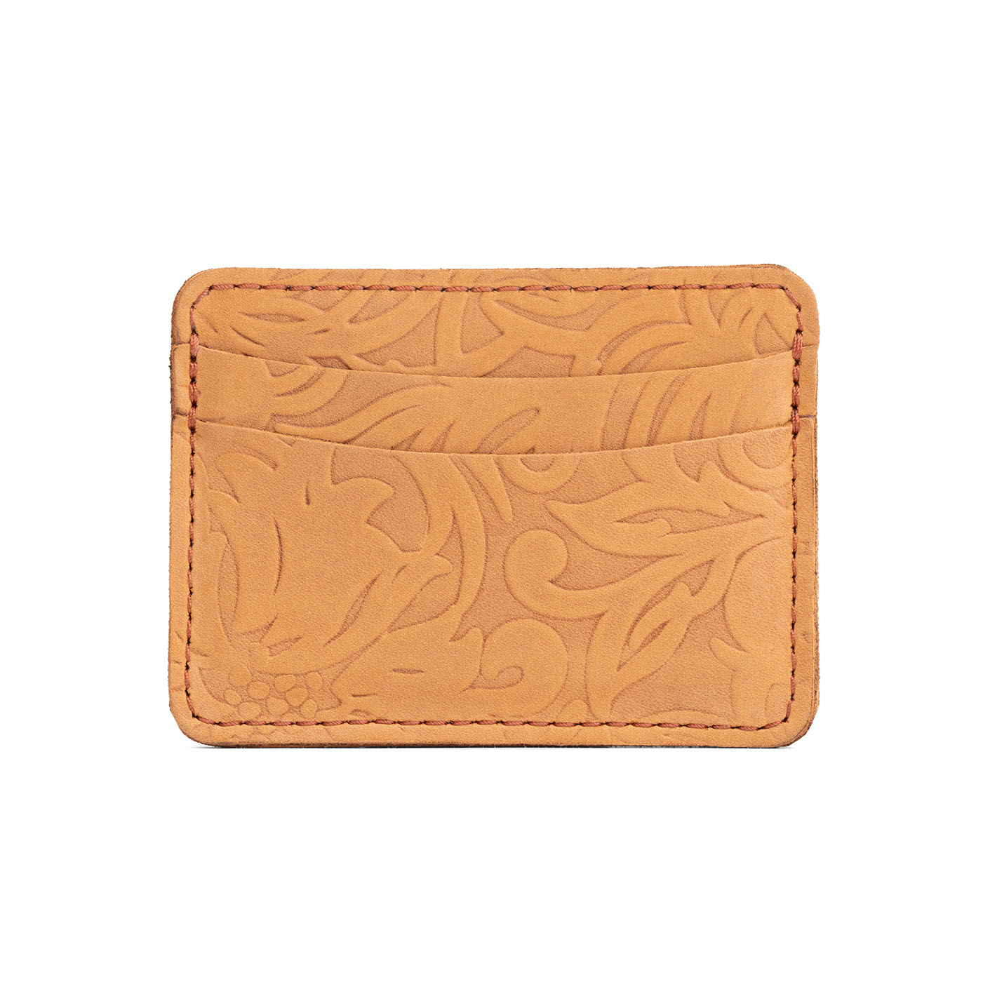 Desert Flower | Minimalist leather wallet with card slots