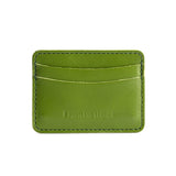 Green Apple | Minimalist leather wallet with card slots and PLG logo