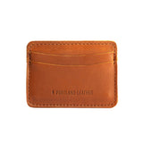 Honey | Minimalist leather wallet with card slots and PLG logo