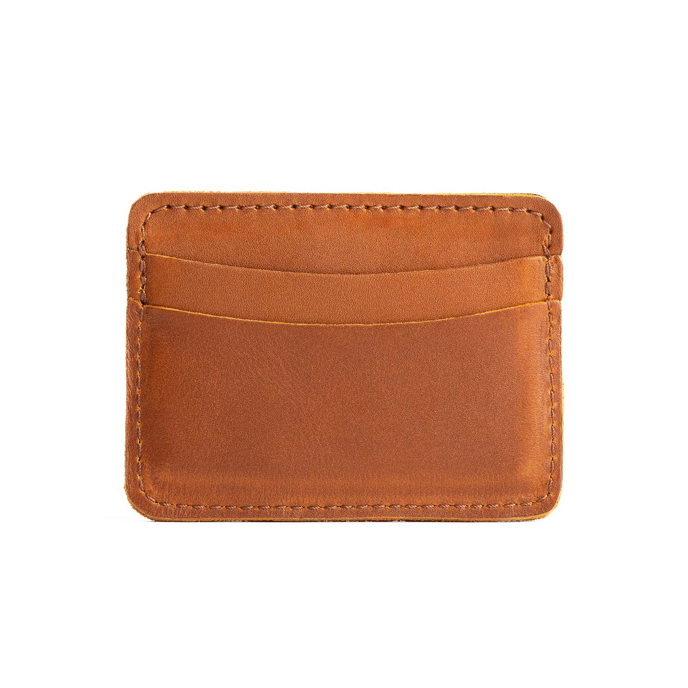 Honey | Minimalist leather wallet with card slots and PLG logo