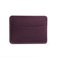 Larkspur | Minimalist leather wallet with card slots and PLG logo