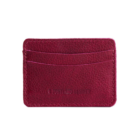 Orchid | Minimalist leather wallet with card slots and PLG logo