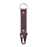 Larkspur Long | leather logo branded keychain 