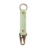 Pistachio*Long | leather logo branded keychain 