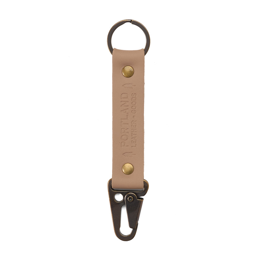 Stone*Long | leather logo branded keychain 