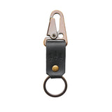 Black Short | leather logo branded keychain 