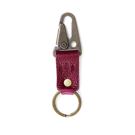 Orchid*Short | Leather logo branded keychain 