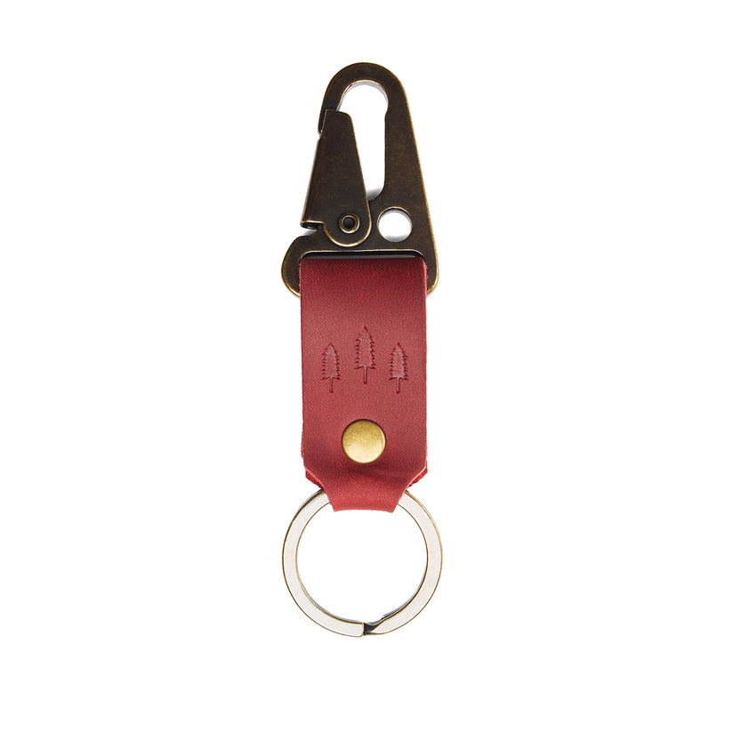 Phoenix*Short | leather logo branded keychain 