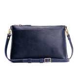 Cobalt Large | Zip top crossbody bag with detachable strap
