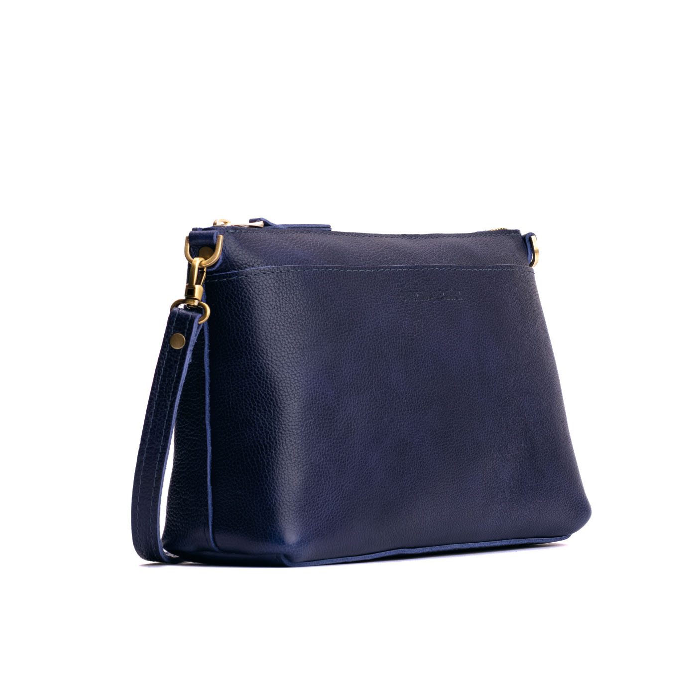 Cobalt*Large | Zip top crossbody bag with detachable strap
