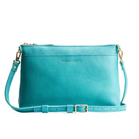 Seafoam*Large | Zip top crossbody bag with detachable strap