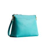 Seafoam Large | Zip top crossbody bag with detachable strap