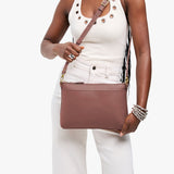 Sunkissed Large | Zip top crossbody bag with detachable strap