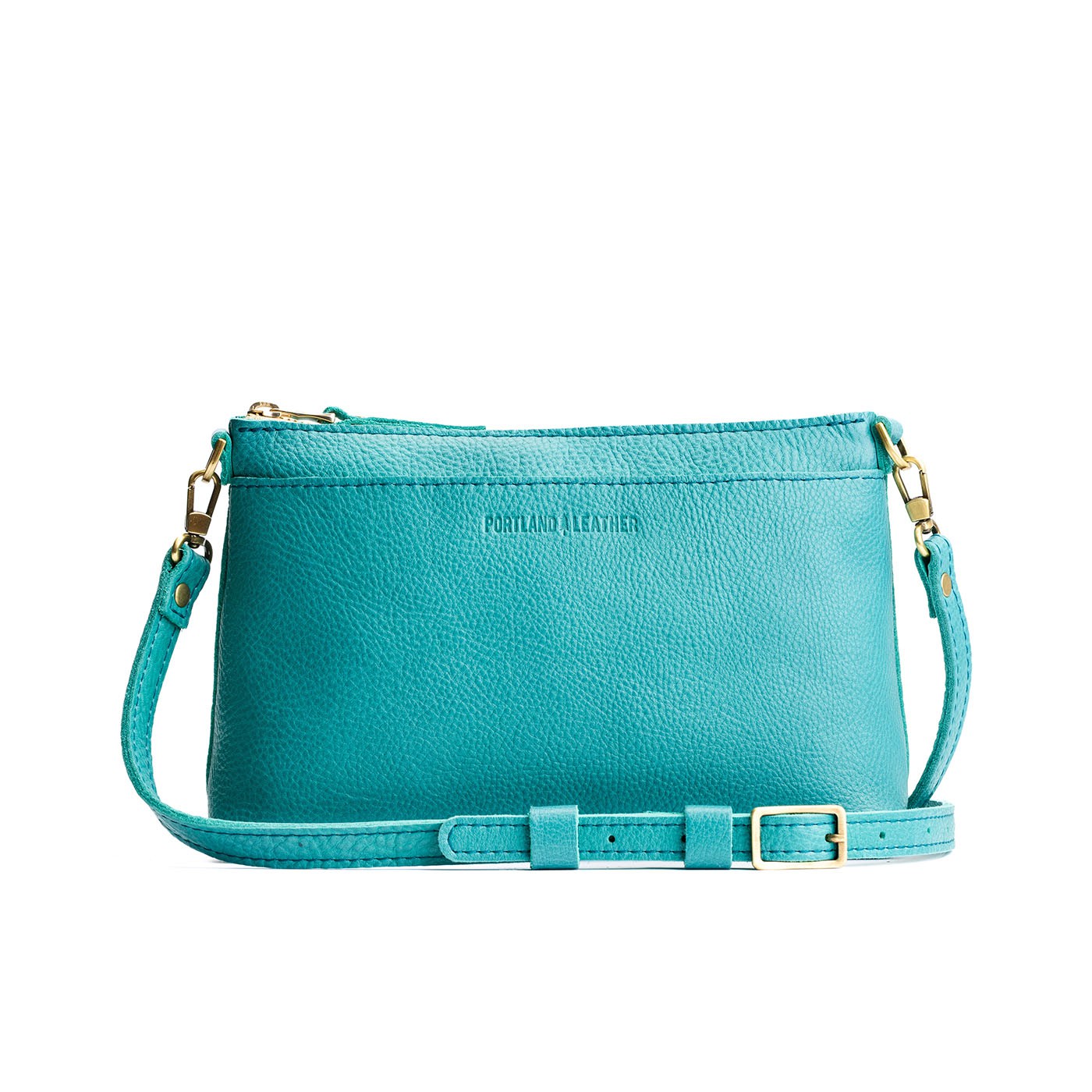Seafoam*Classic | Zip top crossbody bag with detachable strap