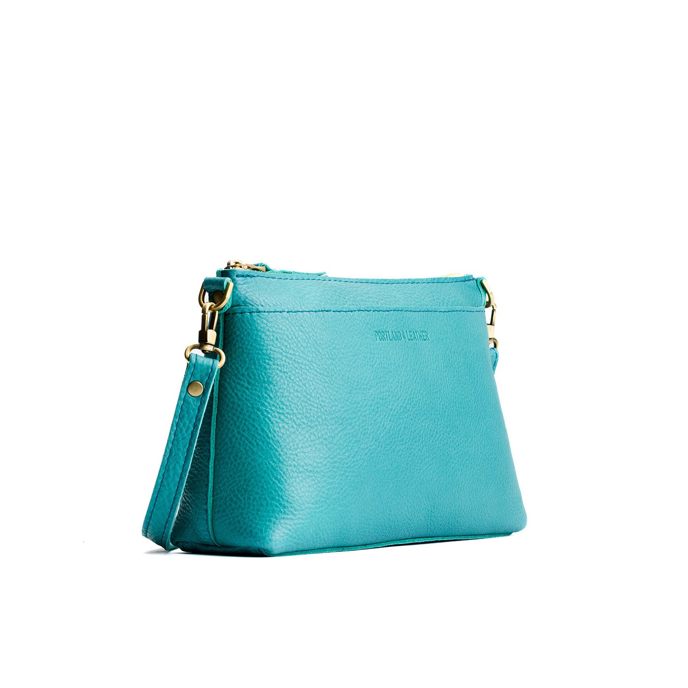 Seafoam*Classic | Zip top crossbody bag with detachable strap