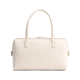 Bone*Large | Mini duffle shaped handbag with crossbody strap