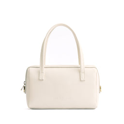 Bone*Small | Mini duffle shaped handbag with crossbody strap