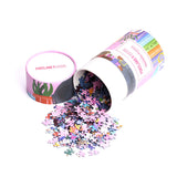 Colorful packaging of a puzzle with 'Portland Leather Goods' branding