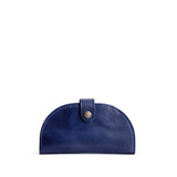 Cowboy Blue | Semicircle bifold wallet with snap closure