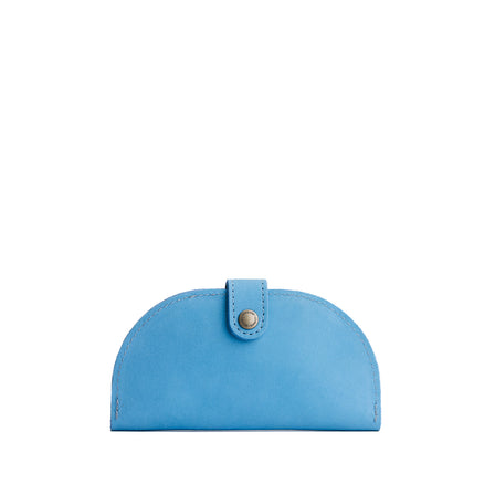 Iceberg Blue | Semicircle bifold wallet with snap closure