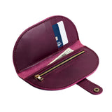 Lollipop | Semicircle bifold wallet with snap closure open