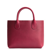 Berry Good*Large*Classic | Mid-size tote purse with  structured leather handles and crossbody strap