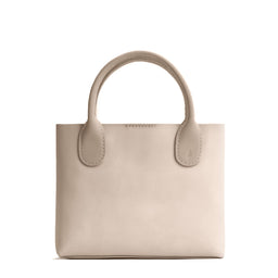 Dragon Bone*Small | Petite tote purse with structured leather handles and crossbody strap