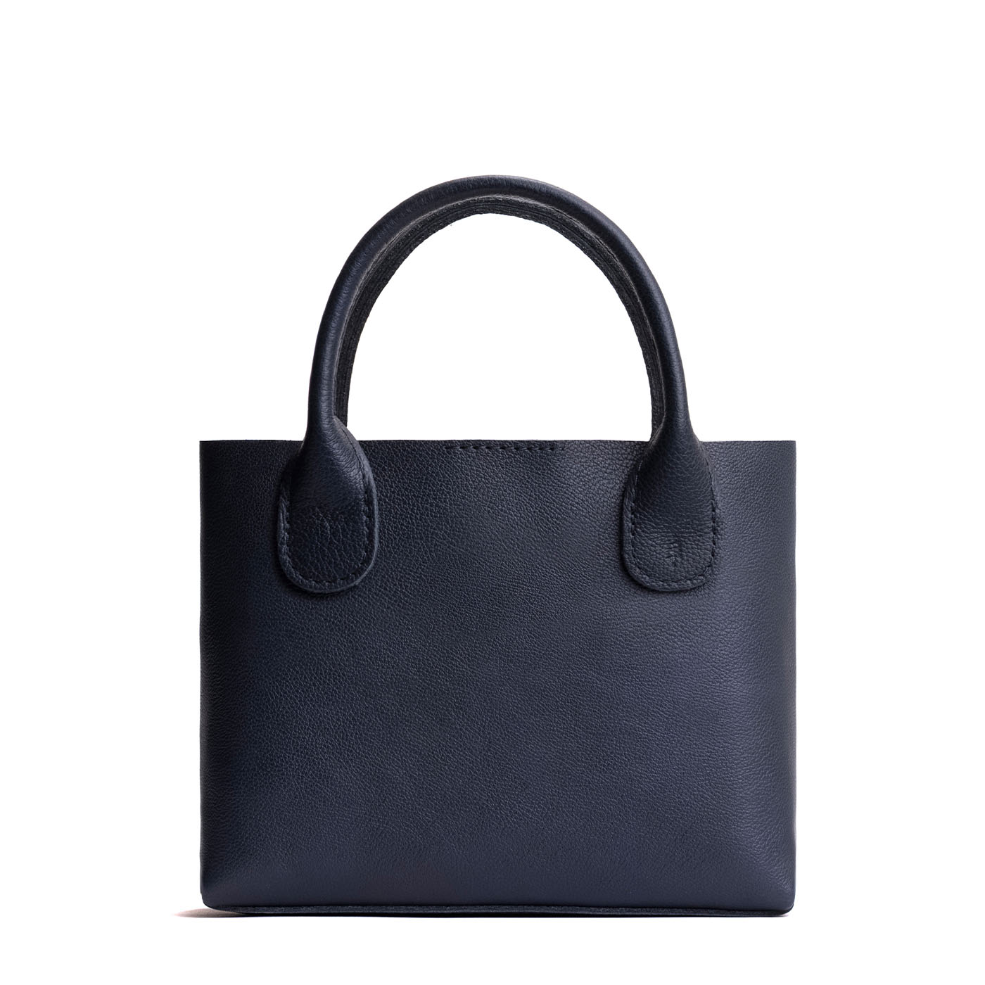 Night Owl*Small | Petite tote purse with structured leather handles and crossbody strap